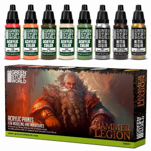 Green Stuff World - Hammer Legion Paint Set (8
Χρώματα)