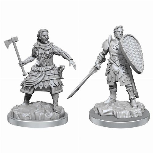 D&D Nolzur's Marvelous Miniatures - 2x Human
Fighters