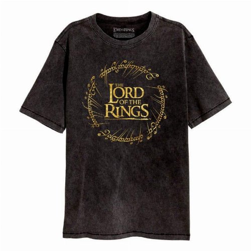 Lord of the Rings - Gold Foil Logo Black T-Shirt
(S)