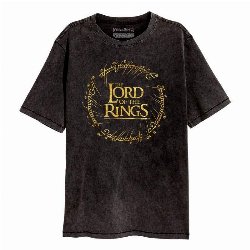 Lord of the Rings - Gold Foil Logo Black T-Shirt
(M)