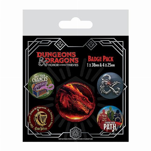 Dungeons and Dragons - Honor Among Thieves
5-Pack Pin Badges