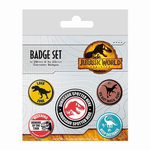 Jurassic World: Dominion - Warning Signs 5-Pack
Pin Badges