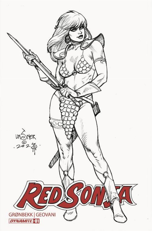 Red Sonja 2023 #1 B&W Exclusive SDCC 2023
Variant Cover (LE1000)