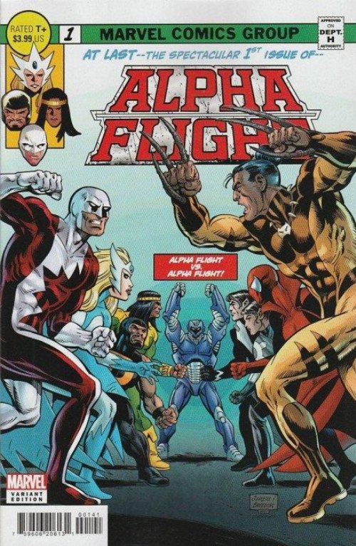 Τεύχος Κόμικ Alpha Flight #1 (OF 5) Jurgens Homage
Variant Cover