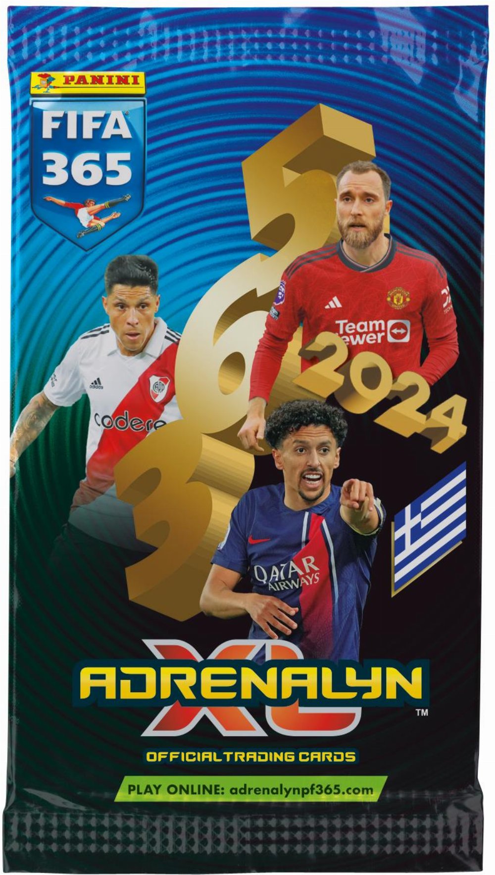 Panini FIFA 365: 2023-2024. Adrenalyn XL 的集换式卡牌，清单和照片