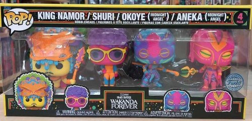 Φιγούρες Funko POP! Marvel: Wakanda Forever - King
Namor, Shuri, Okoye, Aneka (Black Light) 4-Pack
(Exclusive)