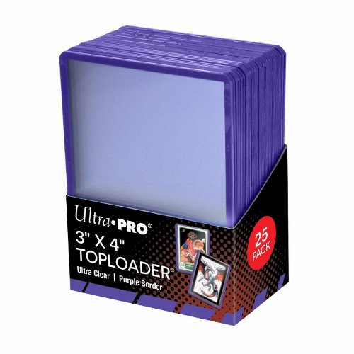 Ultra Pro - Purple Borders Toploader 3" x 4" (25
ct.)