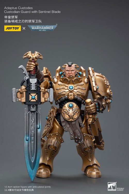 Warhammer 40000 - Adeptus Custodes Custodian
Guard with Sentinel Blade 1/18 Action Figure
(12cm)