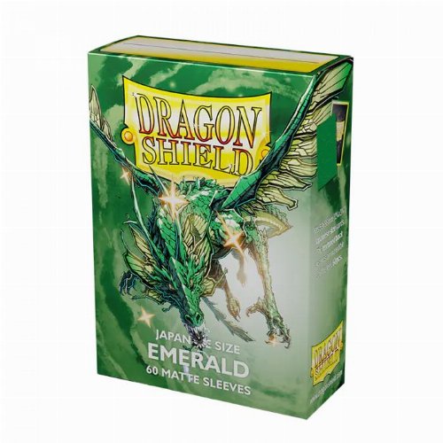 Dragon Shield Sleeves Japanese Small Size -
Matte Emerald (60 Sleeves)