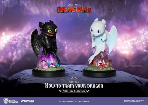 How To Train Your Dragon: Mini Egg Attack -
Night Fury & Light Fury 2-Pack Statue Figures
(10cm)