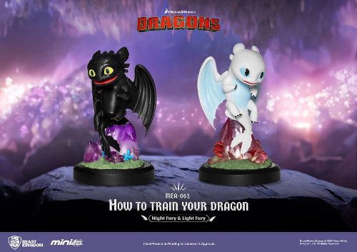 How To Train Your Dragon: Mini Egg Attack -
Night Fury & Light Fury 2-Pack Statue Figures
(10cm)