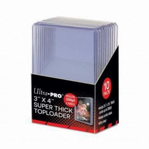 Ultra Pro - Super Thick 200pt Toploader 3" x 4" (10
ct.)