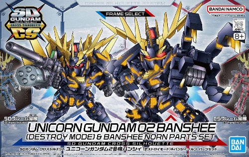 SD Gundam - Cross Silhouette Unicorn Gundam 02 Banshee
(Destroy Mode) & Banshee Norn Parts Set Σετ
Μοντελισμού