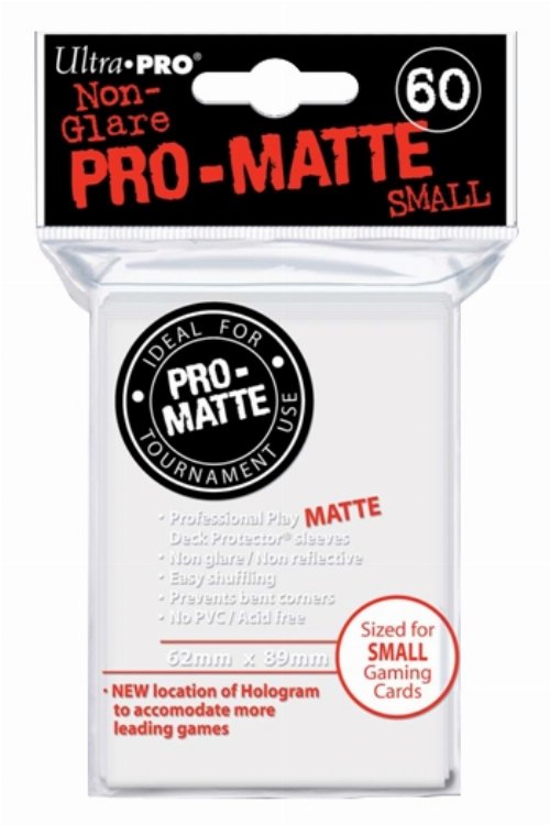 Ultra Pro Japanese Small Size Card Sleeves 60ct -
Matte White