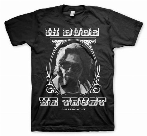 The Big Lebowski - In Dude We Trust Black T-Shirt
(XXL)