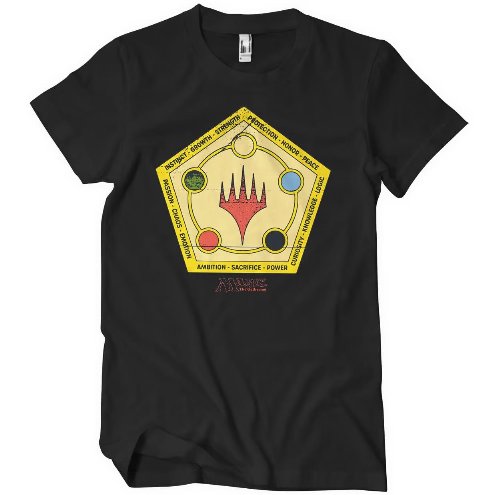 Magic the Gathering - Mana Symbols Black T-Shirt
(XL)