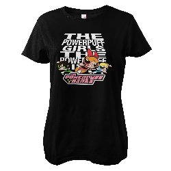 Powerpuff Girls - Logo Black Ladies T-Shirt
(XL)