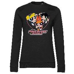 Powerpuff Girls - Heart Black Ladies Sweater
(L)