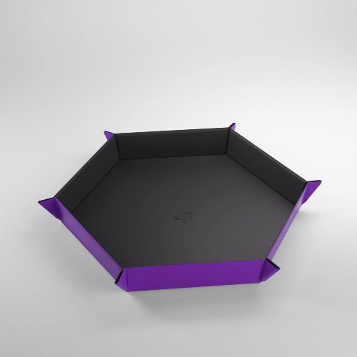 Gamegenic Magnetic Hexagonal Dice Tray -
Black/Purple