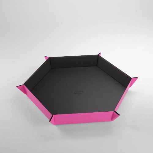 Gamegenic Magnetic Hexagonal Dice Tray -
Black/Pink