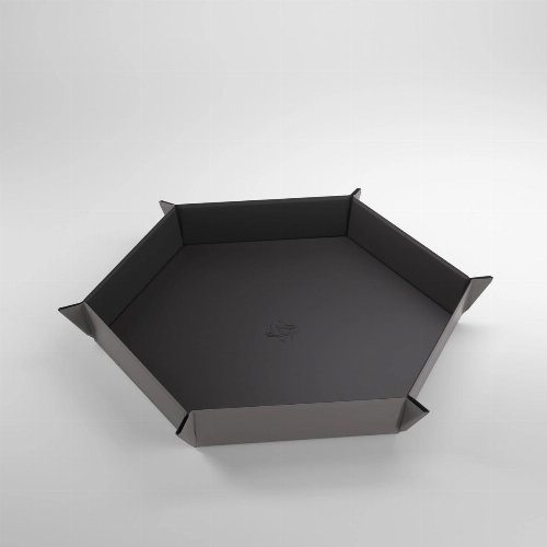 Gamegenic Magnetic Hexagonal Dice Tray -
Black/Gray