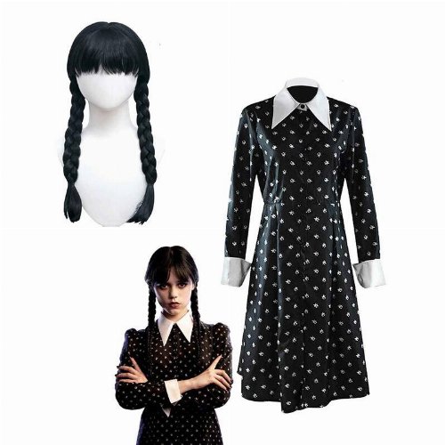 Wednesday - Dress with Wig Set (Size: 8-11
Age)