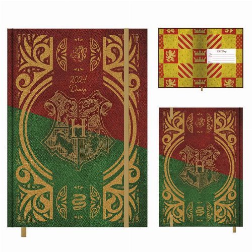 Harry Potter - Hogwarts Crest Red/Green 2024 A5 Ημερολόγιο