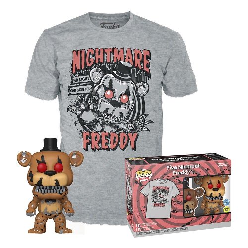 Συλλεκτικό Funko Box: Five Nights at Freddy's -
Nightmare Freddy POP! με T-Shirt (XL)