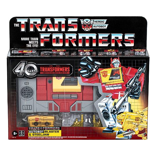 Transformers: Retro G1 - Autobot Blaster &
Steeljaw Action Figure (18cm)