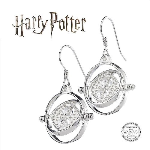 Harry Potter x Swarovski - Time Turner Σκουλαρίκια (Silver Plated)