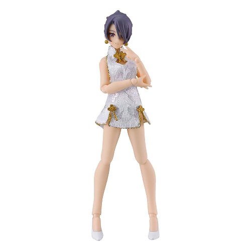 Original Character - Female Body (Mika) Mini
Skirt Chinese Dress Outfit (White) Figma Action Figure
(13cm)