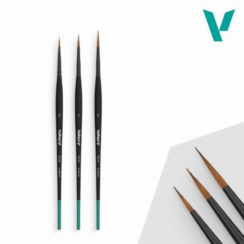 Vallejo - Design Synthetic Brush Set (No. 0, No. 1,
No. 2)