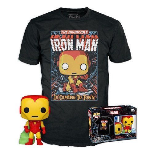 Funko Box: Marvel Comics - Iron Man (GITD) POP!
with T-Shirt (L)