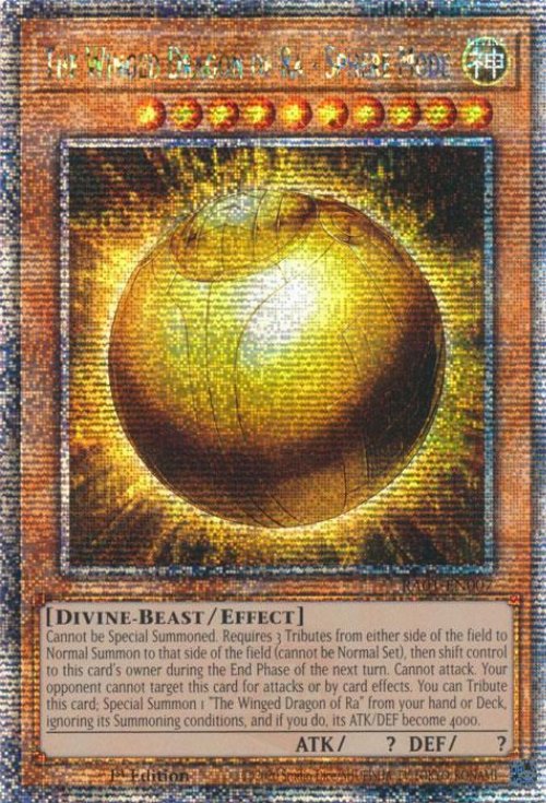 The Winged Dragon of Ra - Sphere Mode (V.5 - Quarter
Century Secret Rare)