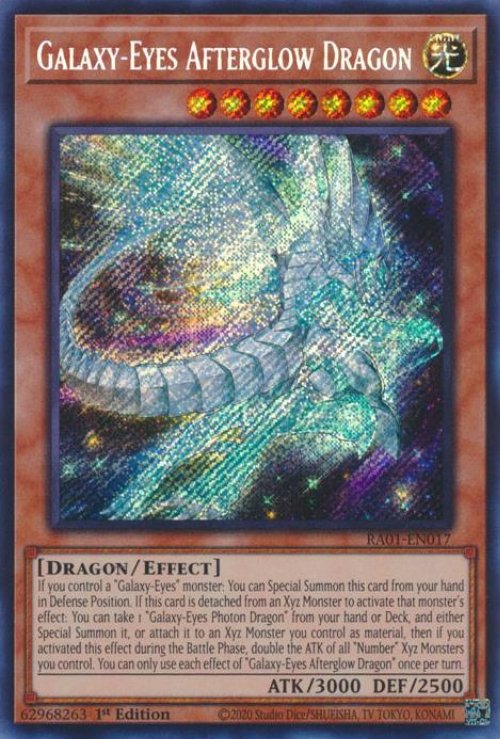 Galaxy-Eyes Afterglow Dragon (V.3 - Secret
Rare)