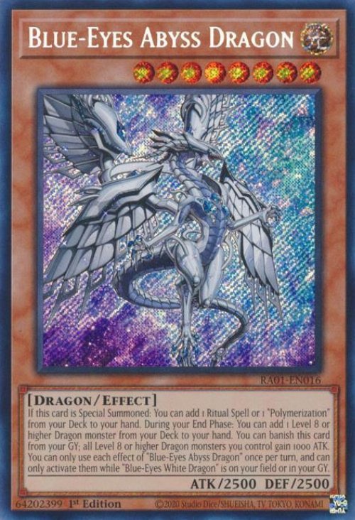 Blue-Eyes Abyss Dragon (V.3 - Secret
Rare)