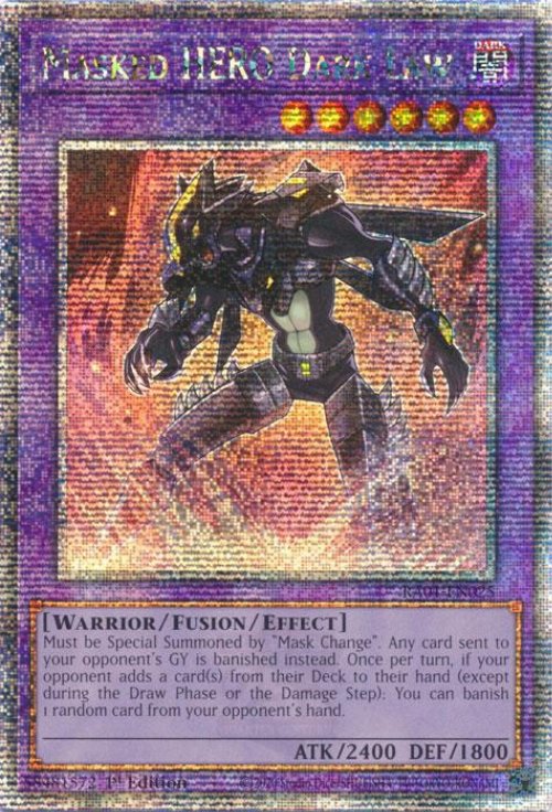 Masked HERO Dark Law (V.5 - Quarter Century
Secret Rare)