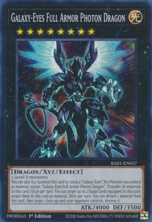 Galaxy-Eyes Full Armor Photon Dragon (V.1 -
Super Rare)