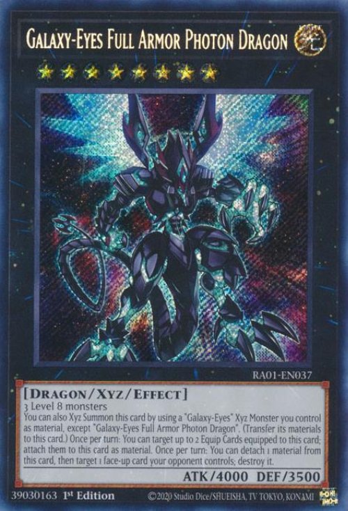 Galaxy-Eyes Full Armor Photon Dragon (V.3 - Secret
Rare)