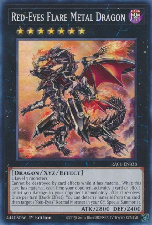 Red-Eyes Flare Metal Dragon (V.1 - Super
Rare)