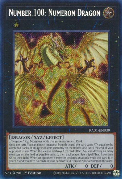 Number 100: Numeron Dragon (V.3 - Secret
Rare)