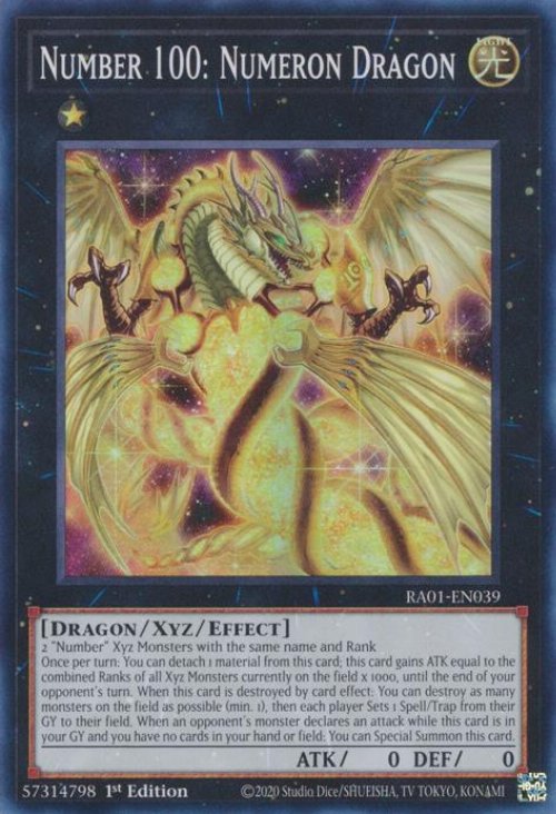 Number 100: Numeron Dragon (V.1 - Super
Rare)