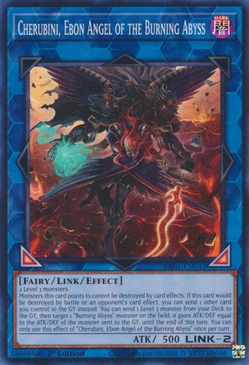 Cherubini, Ebon Angel of the Burning Abyss (V.1 -
Super Rare)