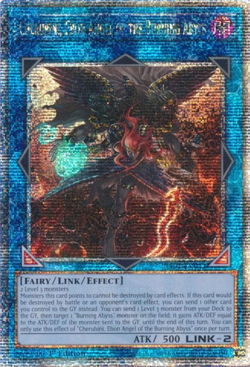 Cherubini, Ebon Angel of the Burning Abyss (V.5
- Quarter Century Secret Rare)