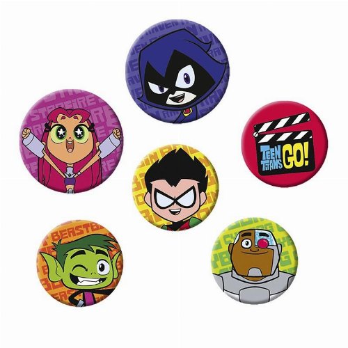Teen Titans - Faces 6-Pack Pin
Badges