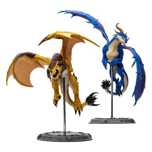 World of Warcraft - Bronze Proto-Drake &
Blue Highland Drake 2-Pack Statue Figures
(15cm)