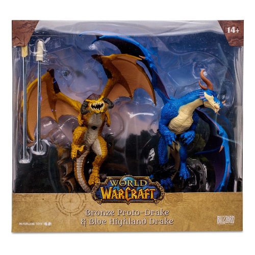 World of Warcraft - Bronze Proto-Drake &
Blue Highland Drake 2-Pack Statue Figures
(15cm)