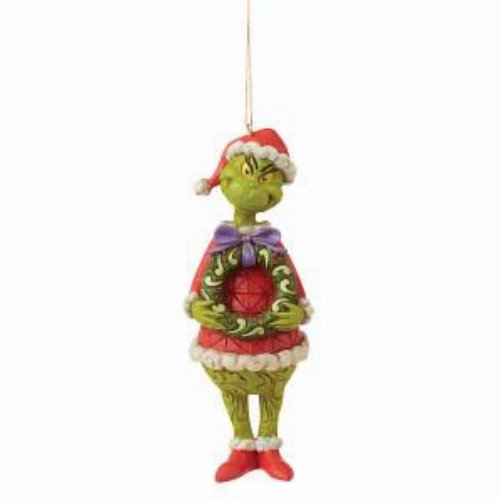 Grinch: Enesco - Grinch With Wreath Hanging
Ornament