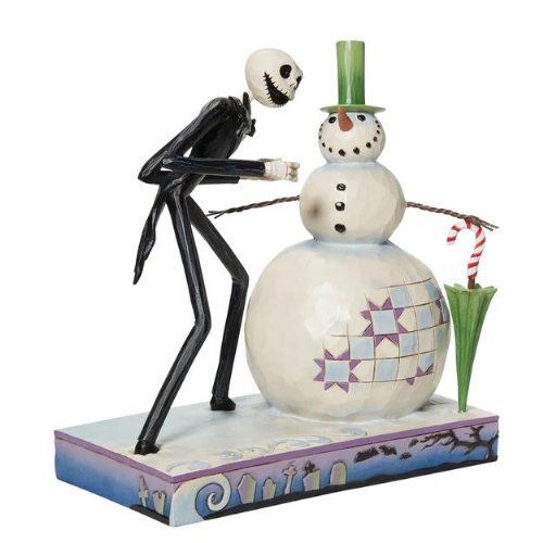 Disney: Enesco - Nightmare Before Christmas Jack
with Snowman by Jim Shore Statue Figure (17cm)