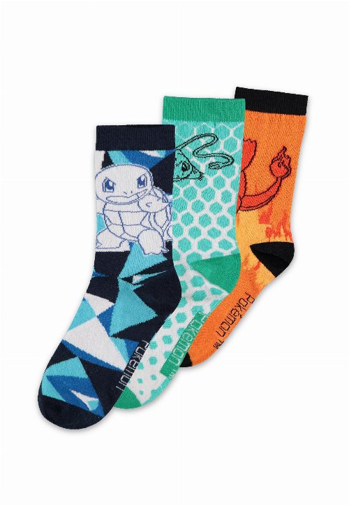 Pokemon - Squirtle, Bulbasaur, Charmander 3-Pack
Socks (Size 39-41)